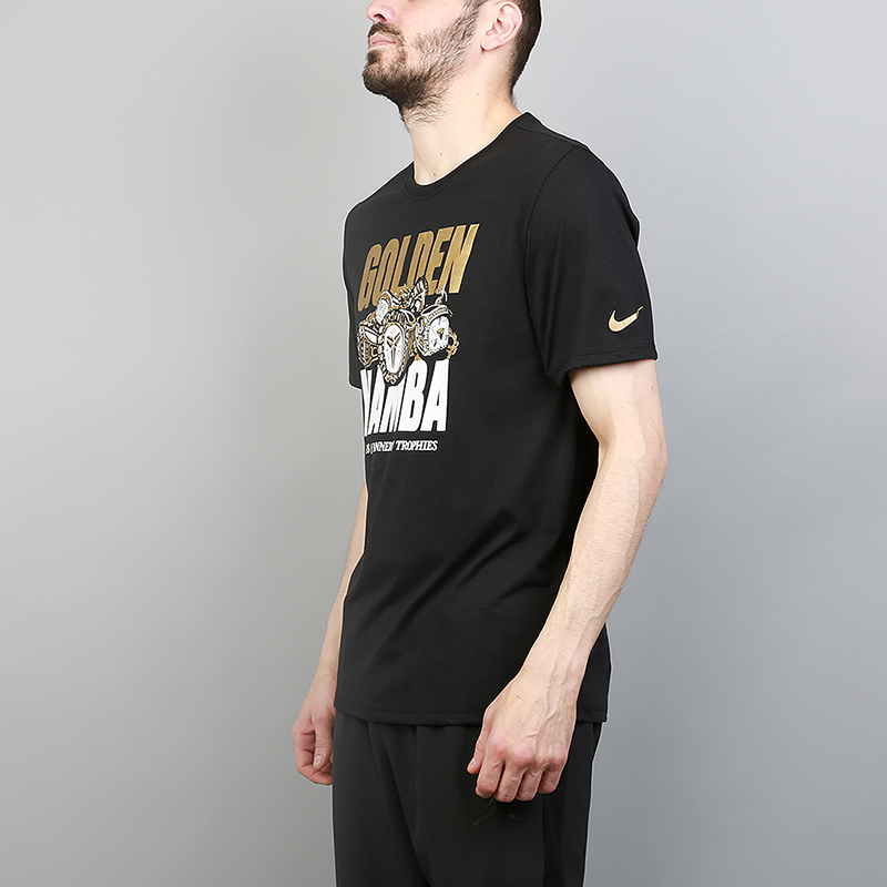 мужская черная футболка Nike Dri-FIT Kobe Basketball T-Shirt AJ2808-010 - цена, описание, фото 3